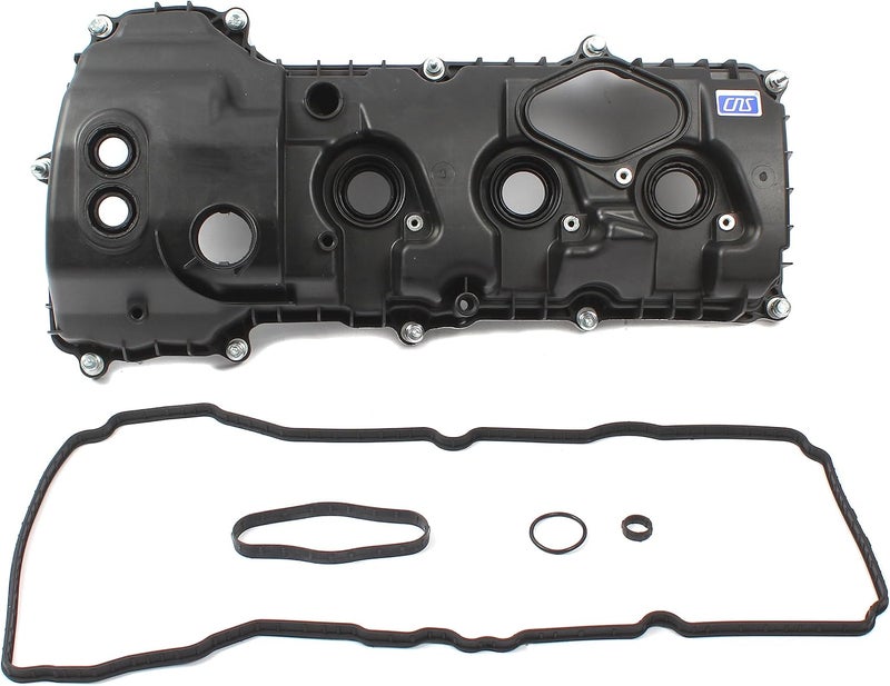 Cns Engine Valve Cover w/Gasket Left Side Compatible with Ford/Lincoln 3.5L (3496cc/213cid) DOHC V6 TURBO - Image 1